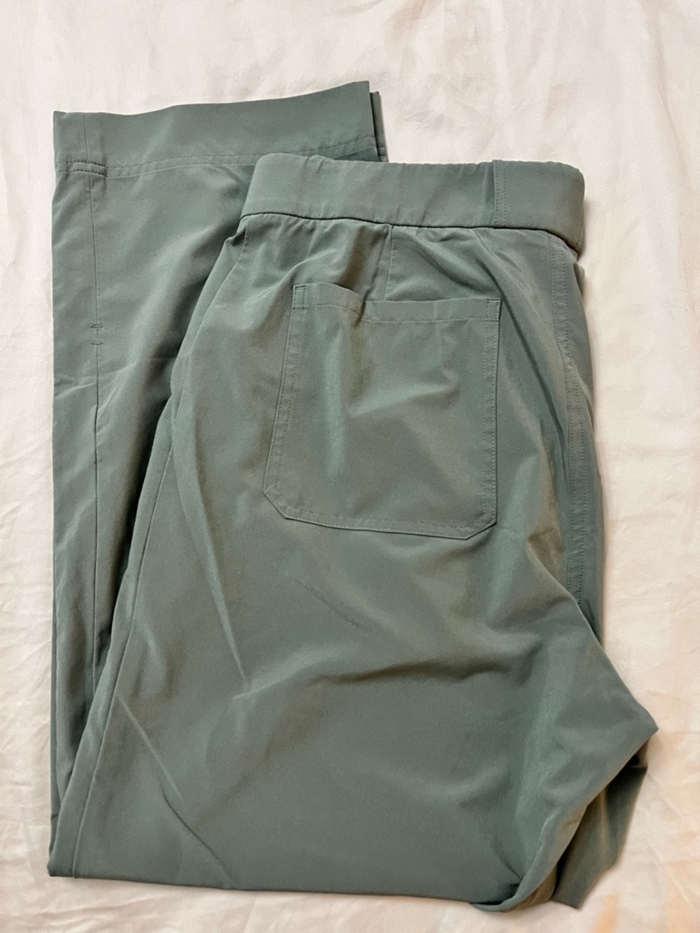 Athleta Green Tribeca Utility Crop Pant Laurel Olive sz 8 - Picture 3 of 6